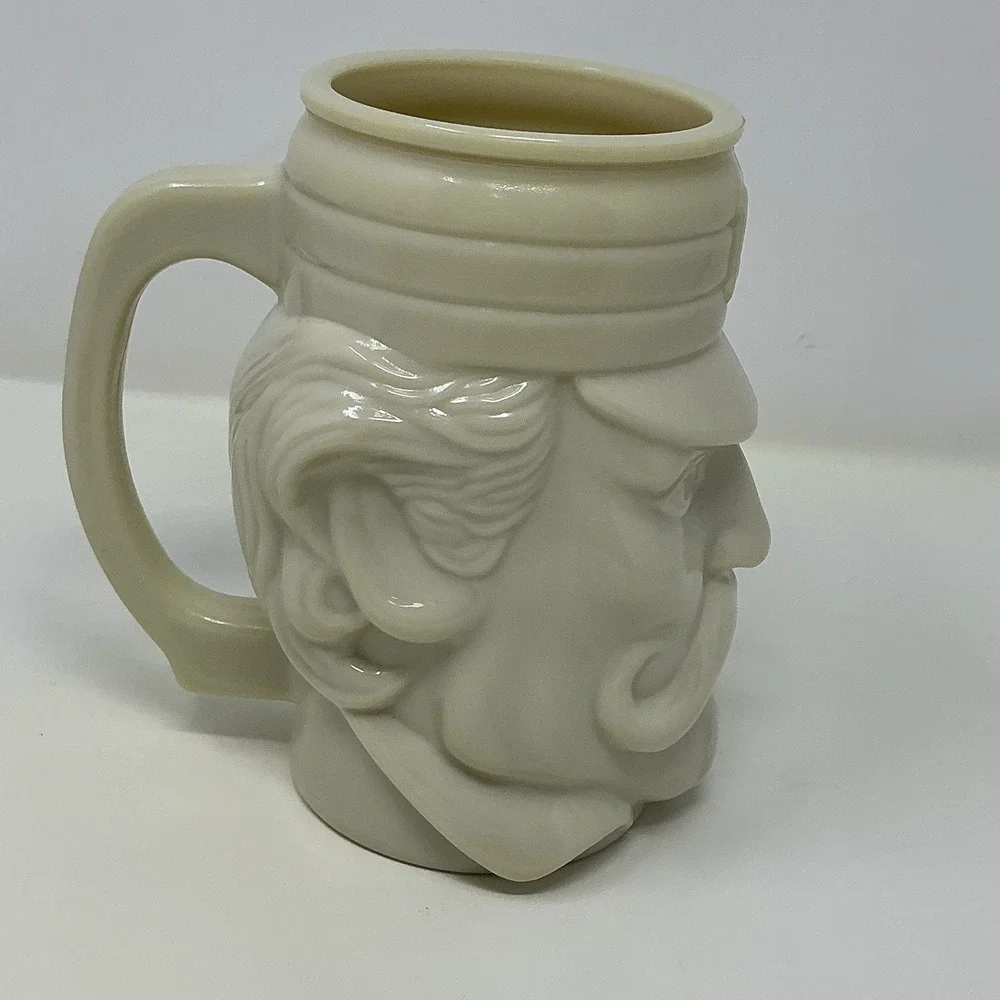 AVON Vintage Colonial Soldier Face Mustache Man Stein Military Guard Head 